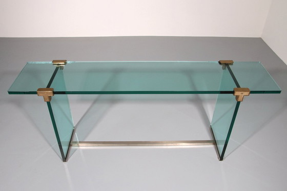 Image 1 of Peter Ghyzcy Side Table Model T30 solid glass 1960