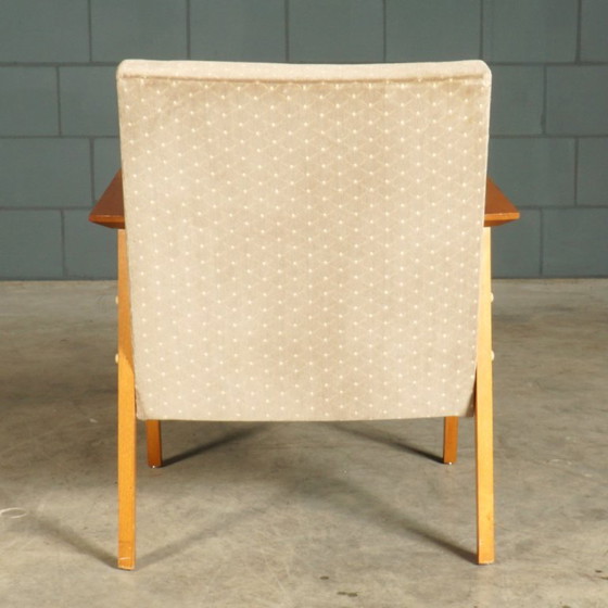 Poltrone da salotto danesi – velluto – noce – anni '60 – Textile (photo 9 of 15)