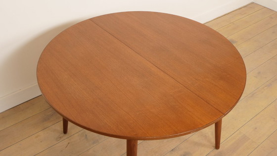 Image 1 of Vintage ronde eettafel | Uitschuifbaar | 1960s