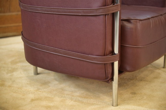 Image 1 of Een paar fauteuils in de stijl van Le Corbusier, jaren 70.