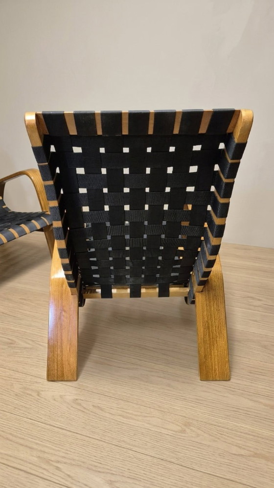 Paar houten fauteuils uit het midden van de 20e eeuw, jaren 1950, Tsjechoslowakije, 68 × 90 × 100 cm – Wood (photo 6 of 9)
