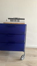 Kartell - Carrello Mobil 3 blu cobalto