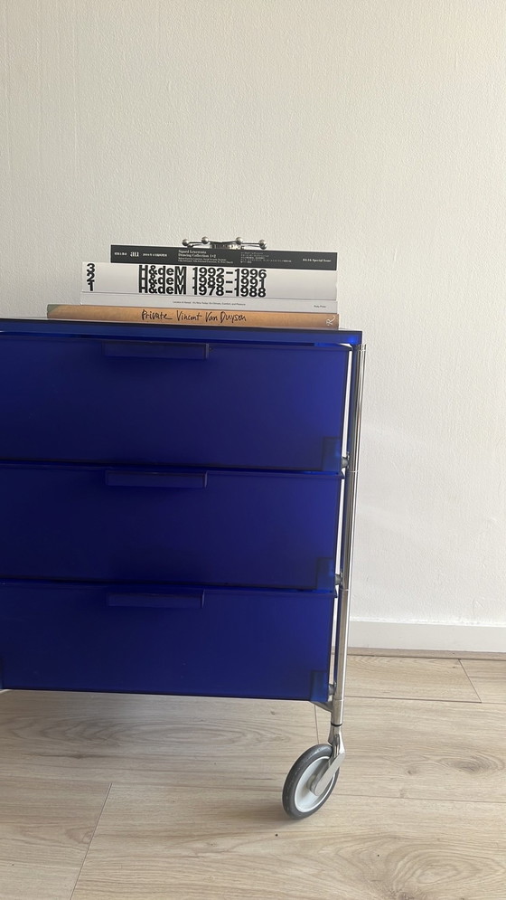 Image 1 of Kartell - Carrello Mobil 3 blu cobalto