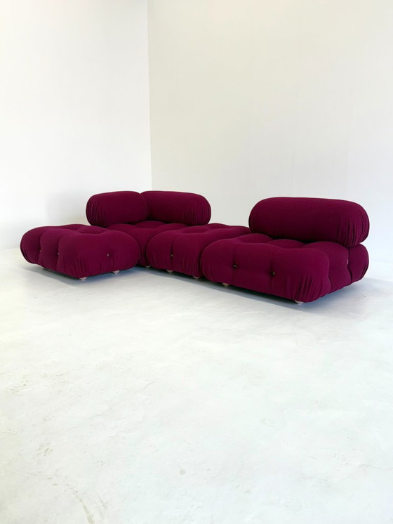 Image 1 of Camaleonda Modular Sofa in Bordeaux/Fuchsia Par Mario Bellini pour B&B Italia