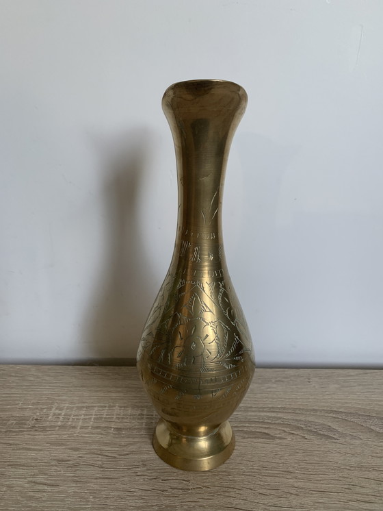 Image 1 of vase en laiton vintage/ancien