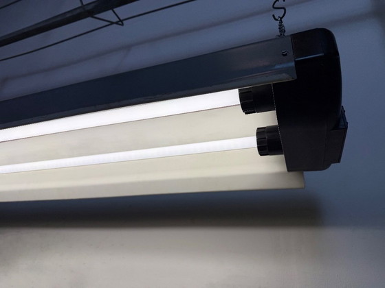 Image 1 of Lampada a sospensione industriale grigia di Elektrosvit, anni '60