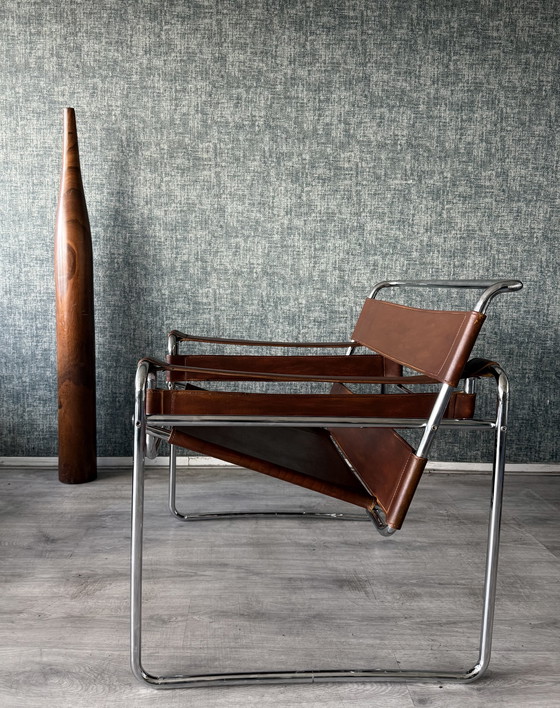 Image 1 of Vintage Wassily-stoel van Marcel Breuer voor Fasem