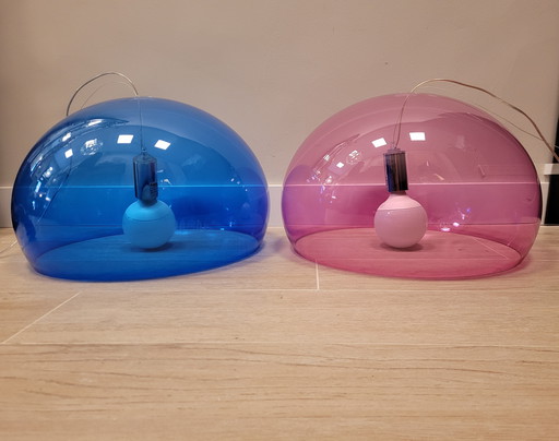 Pareja de Lámparas FL/Y, Kartell, Altuglas, 80’s/90’s – Italia