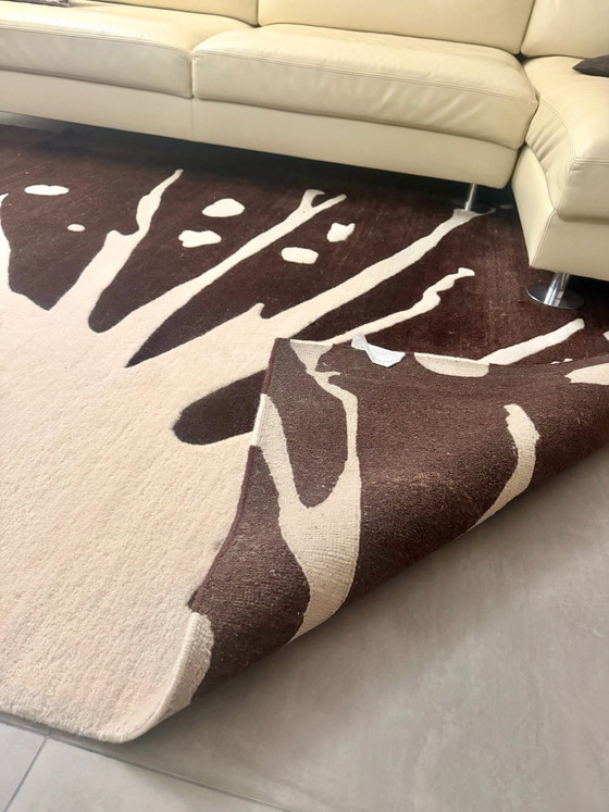 Tappeto di design marrone e panna – Tappeti, Lana (photo 4 of 5)