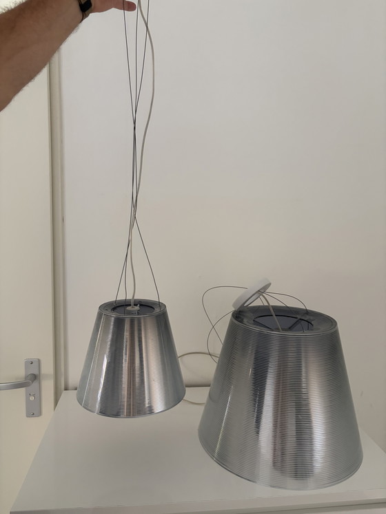 Set Flos Romeo Moon Hanglampen - Philippe Starck – Glass, Plexiglass (photo 4 of 7)