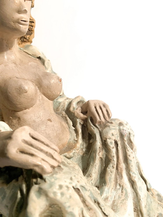 Sculptures Céramique Futuriste Dame des Années 1930 (photo 5 of 14)