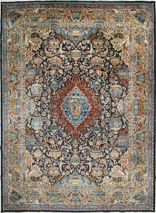 Tapis persan original noué à la main Kashmar Fein Paradise Design 411 X 307 cm Top Condition