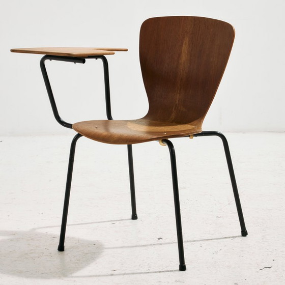 Image 1 of MK11023 Teak chair with writing tablet