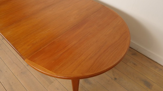 Image 1 of Tavolo da pranzo rotondo vintage | Teak | Allungabile | 120 - 220 cm