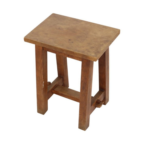 Charmante Oude Houten Kruk Zuid Frankrijk Rustiek Fifties – Krukjes, Wood, Vintage (photo 8 of 18)
