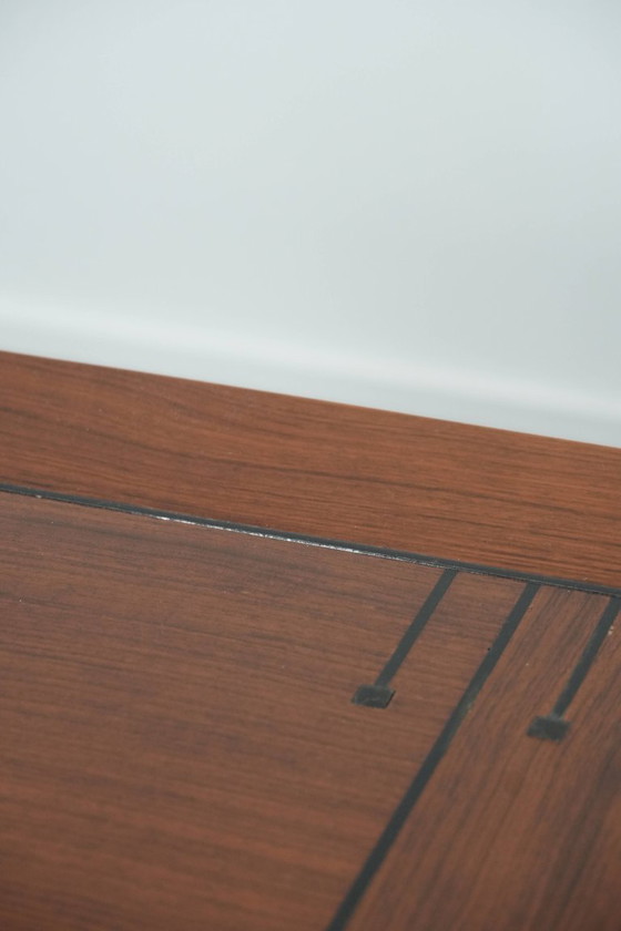 Image 1 of Grande table basse carrée de style Art déco, signée Schuitema et issue de la série Decoforma.