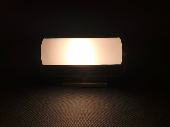 Image 1 of Bauhaus messing wandlamp met verstelbare glazen kap, jaren 1930