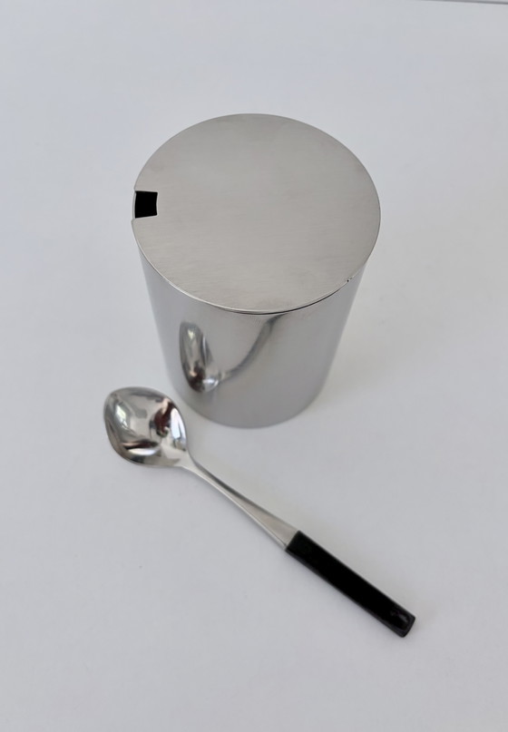 Pot à Confiture Stelton par Arne Jacobsen. – Art de la table, Plastic, rvs (photo 2 of 19)