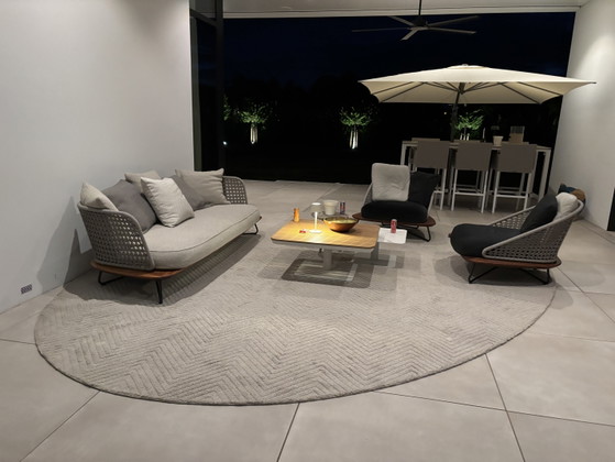 Image 1 of Fauteuils de salon Minotti Rivera, grand format, 4 pièces disponibles, modèles d'exposition