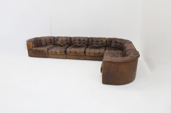 Image 1 of Vintage De Sede DS 11 modular bank patchwork leather 1970s