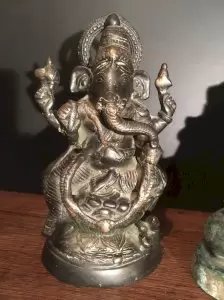 Bronze Ganesh Statue, India – Sculpture (photo 17 of 18)