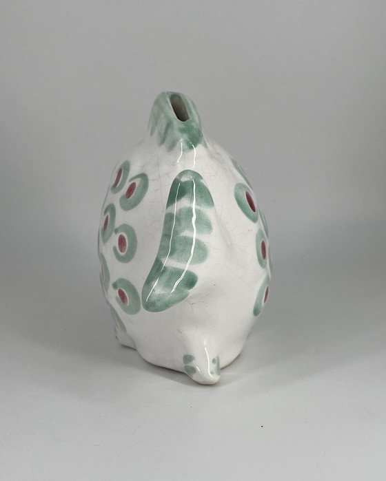 Image 1 of Vintage Gmundner Keramik Fish – Large Hand-Painted Money Box (19 cm)