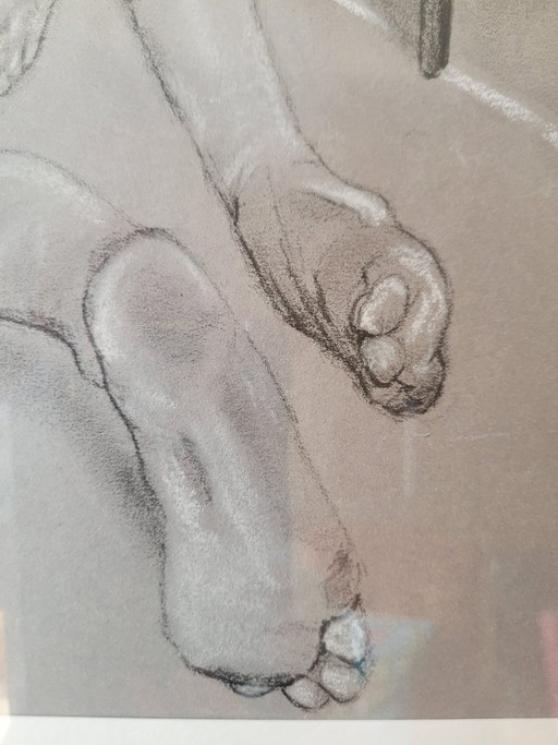 Charcoal drawing - Female condition