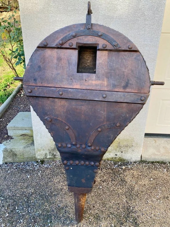 Image 1 of Large blacksmith's bellows made of genuine wood and leather