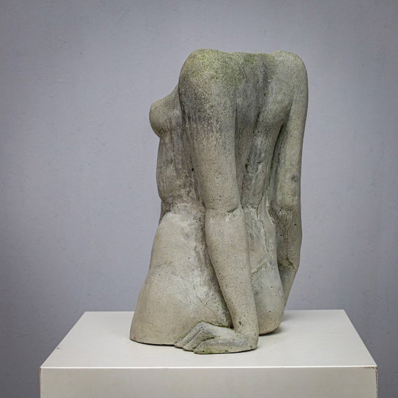Image 1 of Concrete Female Torso Sculpture by Francine Govers, Netherlands, 1990s