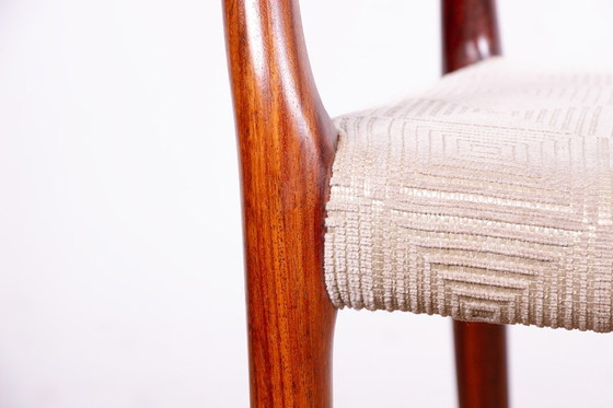 Image 1 of Fauteuil Danois en Palissandre et tissu, modèle 64 par Niels Otto Moller pour Moller’s Mobelfabrik 1960.