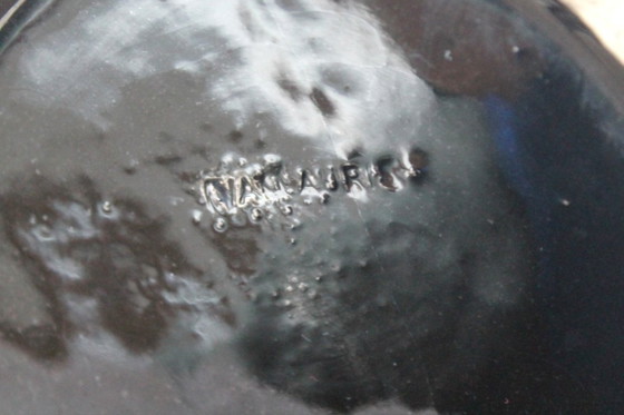 Vaso Vallauris 'Plissé', Nero & Pink Lava (Anni '50/'60) – Vasi, Ceramic (photo 8 of 9)