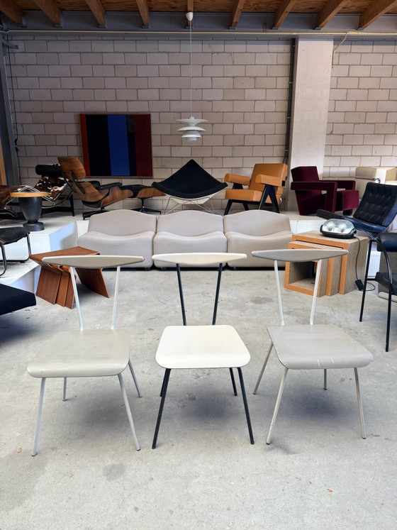 Auping Dressboy chair, Wim Rietveld (stock: 3), Chairs and lounge chairs, Metal, Wood, Black (photo 14 of 15)