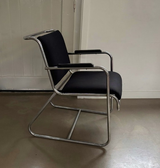 Image 1 of Rara "sedia da conversazione", design di Cor Alons per Oostwoud, anni '50.