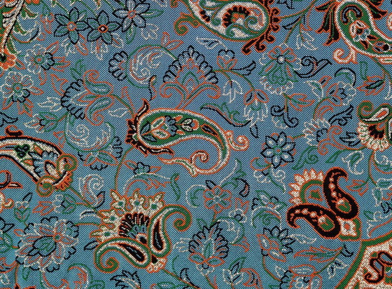 Image 1 of Mantel oriental hecho a mano, finamente elaborado con hilos de seda, 100 x 100 cm