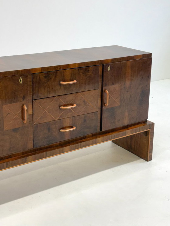 Image 1 of Italian walnut Art Deco / Art Nouveau sideboard