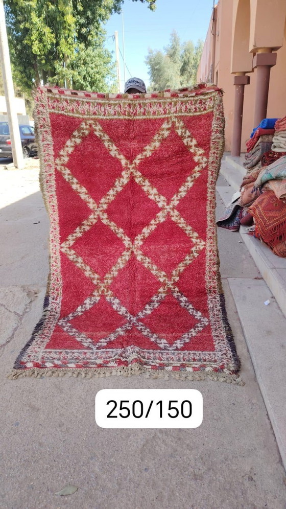 Image 1 of Handgeknoopt Berber kleed wol 250x150cm