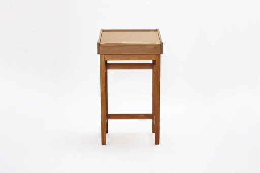 Sekretär aus Eichenholz, Dänemark, 1960er Jahre. – bureau, Wood, Brass (photo 2 of 16)