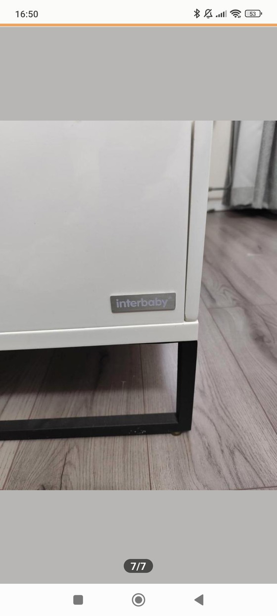 Image 1 of Cameretta completa per neonati bianca lucida con fasciatoio