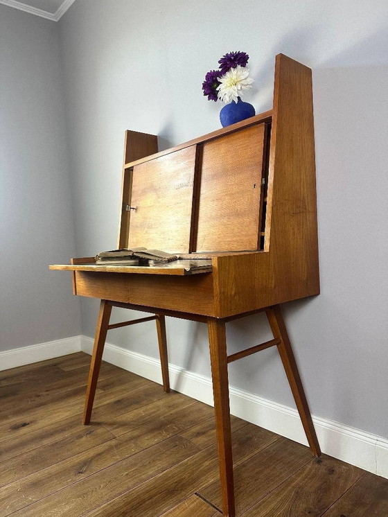 Image 1 of Early Edition: Wilhelm Renz Secretary WR 119 (1950s) – Cherrywood & Resopal