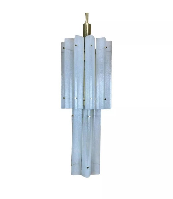 Image 1 of Lampadario anni &#39;60-&#39;70, enorme lampadario in vetro di Murano, lampada a sospensione, Limburgo anni &#39;60