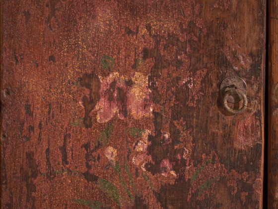 Antiker bemalter niedriger Schrank aus Kiefernholz – China, circa 1900 – Sideboard, Iron (photo 37 of 40)