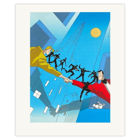 Image 1 of COLLEZIONE DI FUMETTI La stretta di mano di Fernand Zacot, serigrafia del 1995