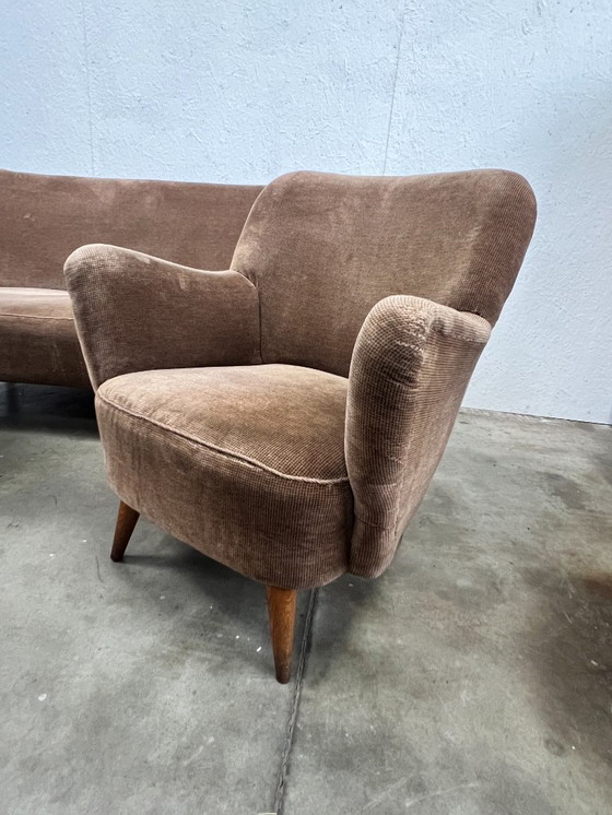 Image 1 of Ensemble vintage/milieu du siècle composé d'un canapé et de deux fauteuils, années 1970