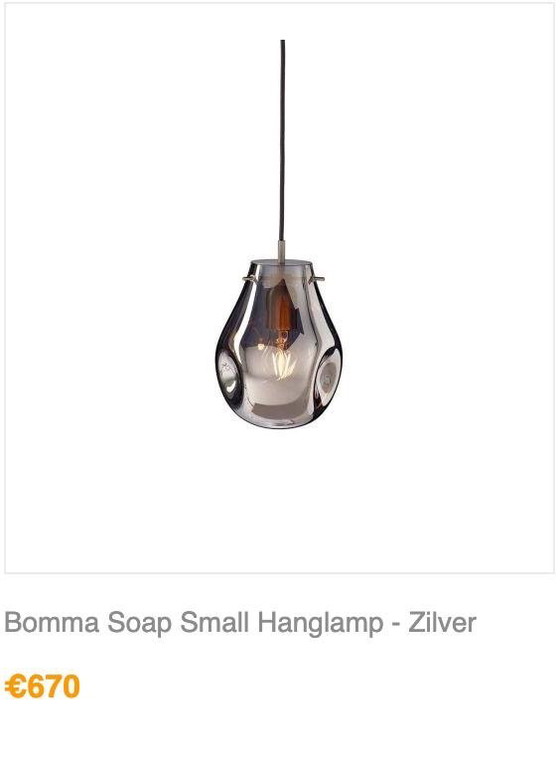 3 Lampade a sospensione Bomma Soap, blu, oro e argento – Cristallo, Vetro (photo 2 of 5)
