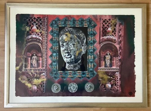 Gerti Bierenbroodspot Sérigraphie « Gandhara » (XXL)
