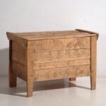 Antieke volksgesneden kist van grenenhout – Centraal-Europa, circa 1850 – Opbergkast, Rustic (photo 6 of 40)