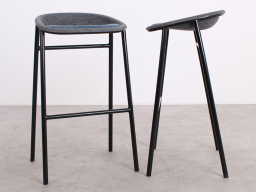 6x De Vorm LJ3 Barstool black/blue