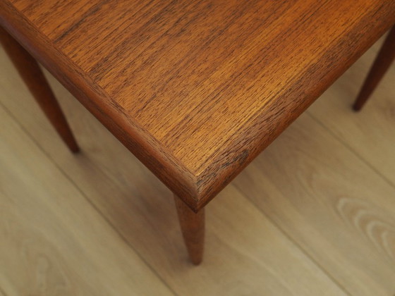 Image 1 of Set van teakhouten bijzettafels, Deens design, jaren 70, gemaakt in Denemarken.