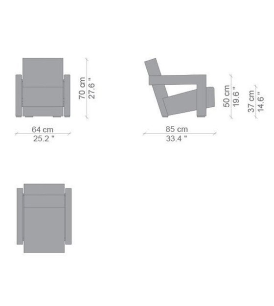 Image 1 of Sillón Cassina One 637 Utrecht (NUEVO, SIN USAR) En Vinaccia B /Burdeos