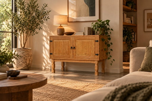 Vintage Sideboard | brutalistischer Schrank | 1960er Jahre | Dänisch